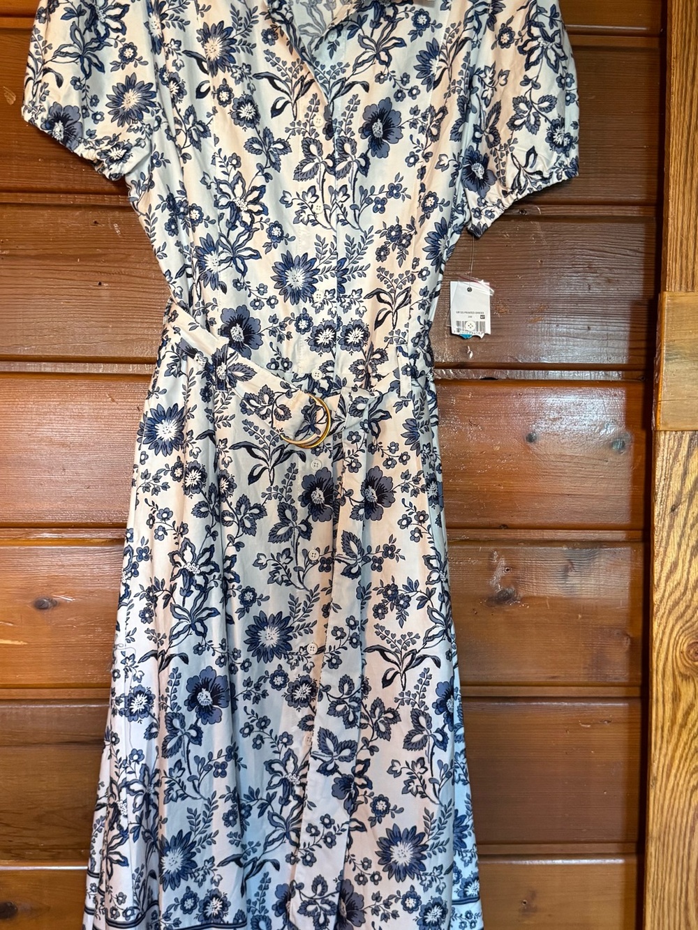 GRACE & KARMA NWT Women’s Navy Floral Belted MAXI Dress XL